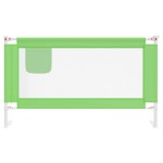 vidaXL Balustradă de protecție pat copii, verde, 140x25 cm, textil vidaXL Balustradă de protecție pat copii, verde, 140x25 cm, textil