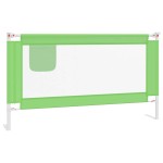 vidaXL Balustradă de protecție pat copii, verde, 150x25 cm, textil vidaXL Balustradă de protecție pat copii, verde, 150x25 cm, textil