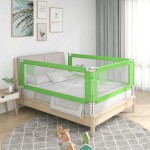 vidaXL Balustradă de protecție pat copii, verde, 150x25 cm, textil vidaXL Balustradă de protecție pat copii, verde, 150x25 cm, textil