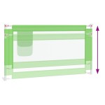 vidaXL Balustradă de protecție pat copii, verde, 150x25 cm, textil vidaXL Balustradă de protecție pat copii, verde, 150x25 cm, textil