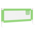 vidaXL Balustradă de protecție pat copii, verde, 200x25 cm, textil