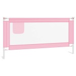 vidaXL Balustradă de protecție pat copii, roz, 180x25 cm, textil