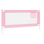 vidaXL Balustradă de protecție pat copii, roz, 180x25 cm, textil