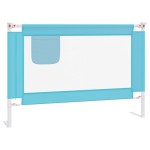 vidaXL Balustradă de protecție pat copii, albastru, 100x25 cm, textil vidaXL Balustradă de protecție pat copii, albastru, 100x25 cm, textil