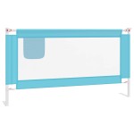 vidaXL Balustradă de protecție pat copii, albastru, 160x25 cm, textil vidaXL Balustradă de protecție pat copii, albastru, 160x25 cm, textil