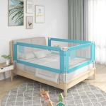 vidaXL Balustradă de protecție pat copii, albastru, 200x25 cm, textil vidaXL Balustradă de protecție pat copii, albastru, 200x25 cm, textil