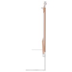 vidaXL Balustradă de protecție pat copii, gri taupe, 100x25 cm, textil vidaXL Balustradă de protecție pat copii, gri taupe, 100x25 cm, textil