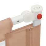 vidaXL Balustradă de protecție pat copii, gri taupe, 160x25 cm, textil