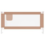 vidaXL Balustradă de protecție pat copii, gri taupe, 180x25 cm, textil vidaXL Balustradă de protecție pat copii, gri taupe, 180x25 cm, textil