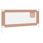 vidaXL Balustradă de protecție pat copii, gri taupe, 180x25 cm, textil vidaXL Balustradă de protecție pat copii, gri taupe, 180x25 cm, textil