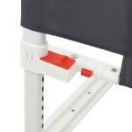 vidaXL Balustradă de protecție pat copii, gri închis, 90x25 cm, textil vidaXL Balustradă de protecție pat copii, gri închis, 90x25 cm, textil