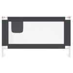 vidaXL Balustradă de protecție pat copii, gri închis, 140x25 cm textil vidaXL Balustradă de protecție pat copii, gri închis, 140x25 cm textil