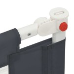 vidaXL Balustradă de protecție pat copii, gri închis, 160x25 cm textil vidaXL Balustradă de protecție pat copii, gri închis, 160x25 cm textil