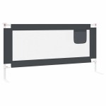 vidaXL Balustradă de protecție pat copii, gri închis, 180x25 cm textil vidaXL Balustradă de protecție pat copii, gri închis, 180x25 cm textil