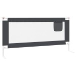 vidaXL Balustradă de protecție pat copii, gri închis, 190x25 cm textil vidaXL Balustradă de protecție pat copii, gri închis, 190x25 cm textil