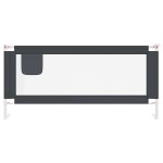 vidaXL Balustradă de protecție pat copii, gri închis, 200x25 cm textil vidaXL Balustradă de protecție pat copii, gri închis, 200x25 cm textil