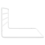 vidaXL Balustradă de protecție pat copii, alb, (76-137)x55 cm, fier vidaXL Balustradă de protecție pat copii, alb, (76-137)x55 cm, fier