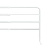 vidaXL Balustradă de protecție pat copii, alb, (76-137)x55 cm, fier vidaXL Balustradă de protecție pat copii, alb, (76-137)x55 cm, fier