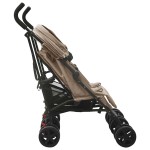 vidaXL Cărucior dublu, gri taupe, oțel vidaXL Cărucior dublu, gri taupe, oțel