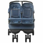 vidaXL Cărucior dublu, bleumarin, oțel vidaXL Cărucior dublu, bleumarin, oțel