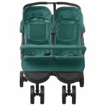 vidaXL Cărucior dublu, verde, oțel vidaXL Cărucior dublu, verde, oțel