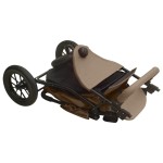 vidaXL Cărucior pentru copii, gri taupe, oțel vidaXL Cărucior pentru copii, gri taupe, oțel