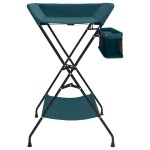 vidaXL Masă de schimbat bebelușul, verde, fier vidaXL Masă de schimbat bebelușul, verde, fier