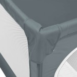 vidaXL Țarc pentru copii cu 2 uși, gri deschis, țesătură Oxford vidaXL Țarc pentru copii cu 2 uși, gri deschis, țesătură Oxford
