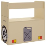 vidaXL Set masă&scaune pentru copii 3 piese model mașină off-road MDF vidaXL Set masă&scaune pentru copii 3 piese model mașină off-road MDF