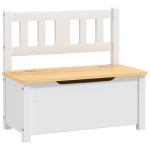 vidaXL Set masă&scaune pentru copii, 4 piese, alb și bej, MDF vidaXL Set masă&scaune pentru copii, 4 piese, alb și bej, MDF