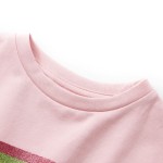 Rochie pentru copii cu șnur în talie, roz deschis, 140 Rochie pentru copii cu șnur în talie, roz deschis, 140