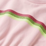 Rochie pentru copii cu șnur în talie, roz deschis, 140 Rochie pentru copii cu șnur în talie, roz deschis, 140