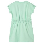 Rochie pentru copii cu șnur, verde aprins, 92 Rochie pentru copii cu șnur, verde aprins, 92