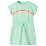 Rochie pentru copii cu șnur, verde aprins, 92 Rochie pentru copii cu șnur, verde aprins, 92