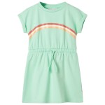 Rochie pentru copii cu șnur, verde aprins, 116 Rochie pentru copii cu șnur, verde aprins, 116
