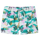 Pantaloni scurți copii cu șnur verde mentă 104 Pantaloni scurți copii cu șnur verde mentă 104
