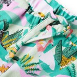 Pantaloni scurți copii cu șnur verde mentă 104 Pantaloni scurți copii cu șnur verde mentă 104