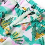 Pantaloni scurți copii cu șnur verde mentă 116 Pantaloni scurți copii cu șnur verde mentă 116
