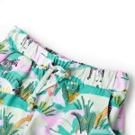 Pantaloni scurți copii cu șnur verde mentă 128 Pantaloni scurți copii cu șnur verde mentă 128
