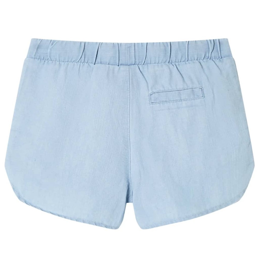 Pantaloni scurți pentru copii, albastru denim pal, 116