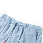 Pantaloni scurți pentru copii, albastru denim pal, 116