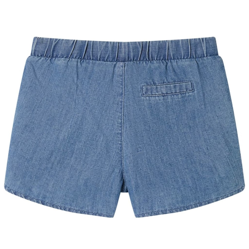 Pantaloni scurți pentru copii, albastru denim, 128