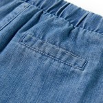 Pantaloni scurți pentru copii, albastru denim, 128
