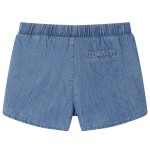 Pantaloni scurți pentru copii, albastru denim, 140