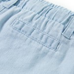 Pantaloni pentru copii, albastru denim pal, 128 Pantaloni pentru copii, albastru denim pal, 128