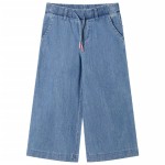 Pantaloni pentru copii, albastru denim, 128 Pantaloni pentru copii, albastru denim, 128