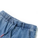 Pantaloni pentru copii, albastru denim, 128 Pantaloni pentru copii, albastru denim, 128