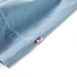 Rochie pentru copii cu volane, albastru pal, 116