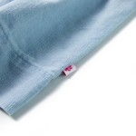 Rochie pentru copii cu volane, albastru pal, 128