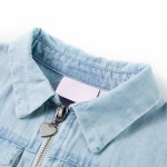 Salopetă pentru copii cu mâneci scurte, albastru pal, 128 Salopetă pentru copii cu mâneci scurte, albastru pal, 128